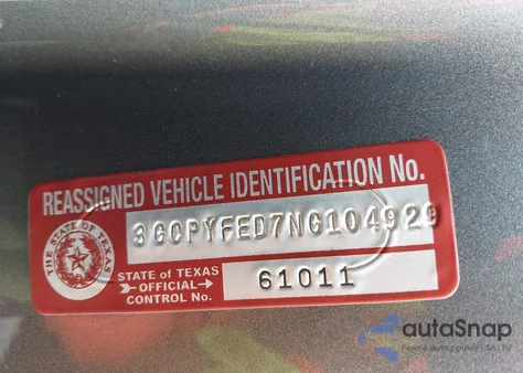 2022 Chevrolet Silverado 1500 Ltd 4Wd Short Bed Lt Trail Boss из США, поврежденный, VIN 3GCPYFED7NG104929